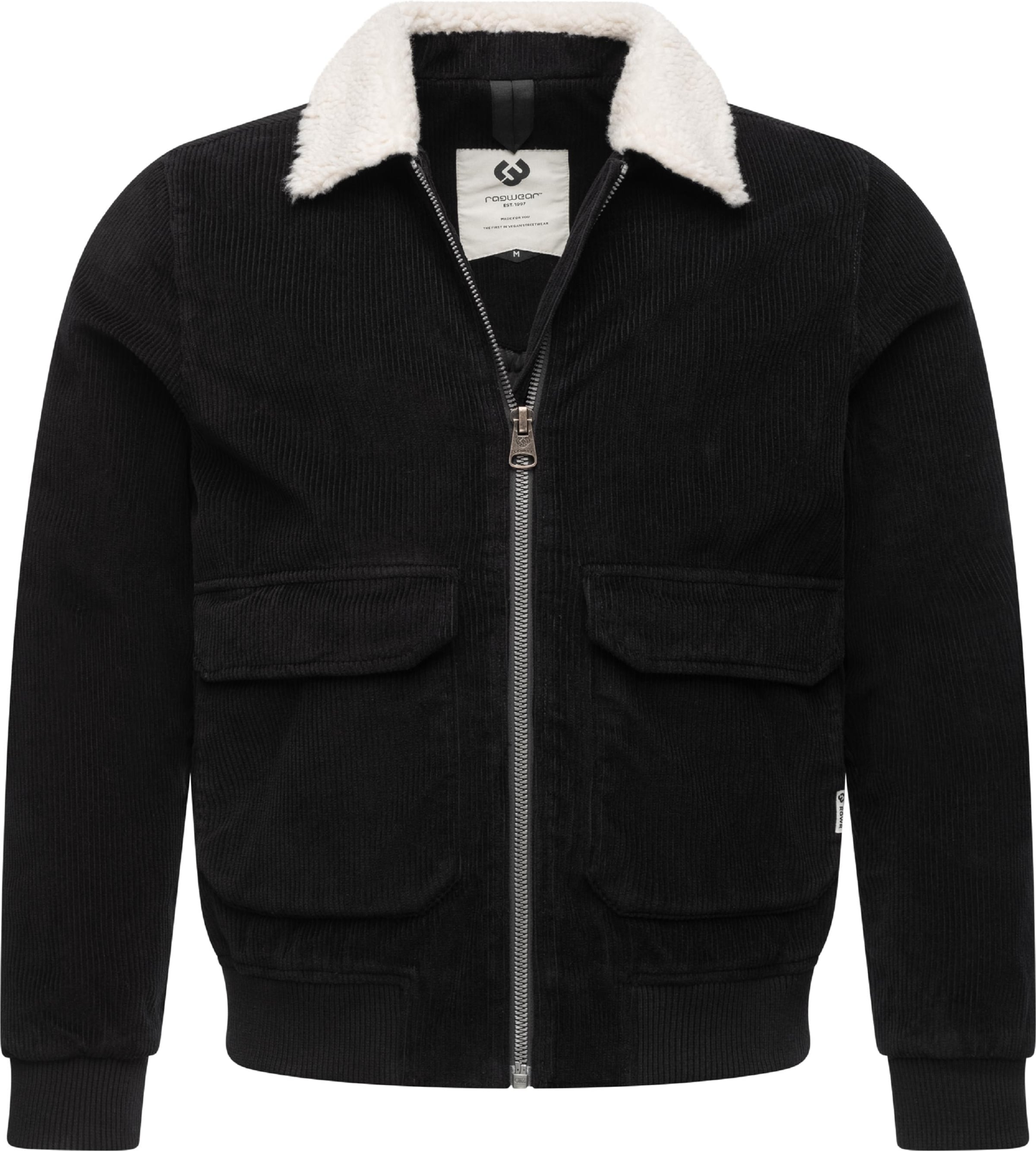 Geacă de primăvară-toamnă 'Aviss' de la Ragwear pe negru: față