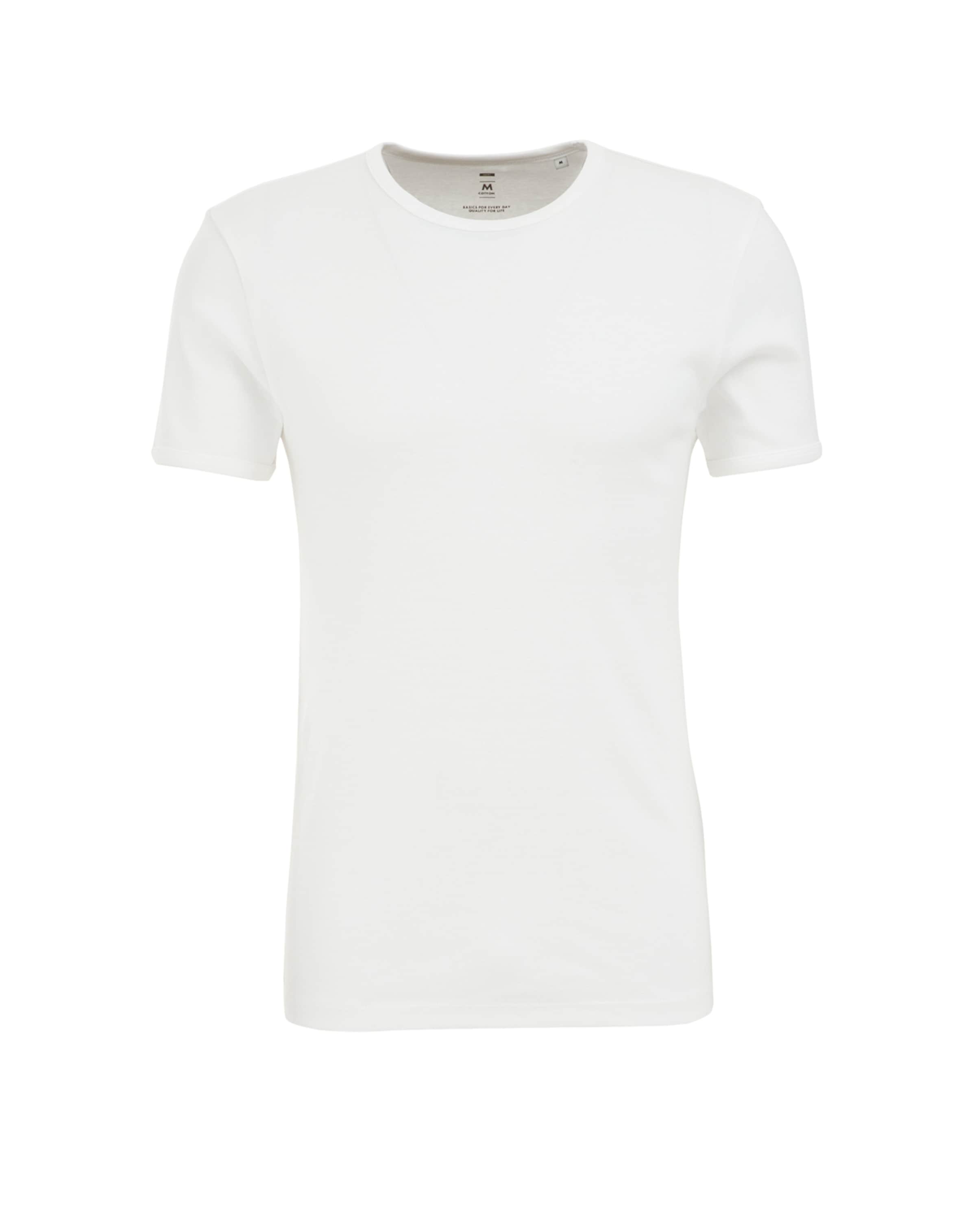 WE Fashion Тениска в бяло: отпред