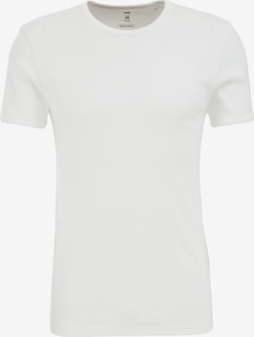 WE Fashion Тениска в бяло: отпред