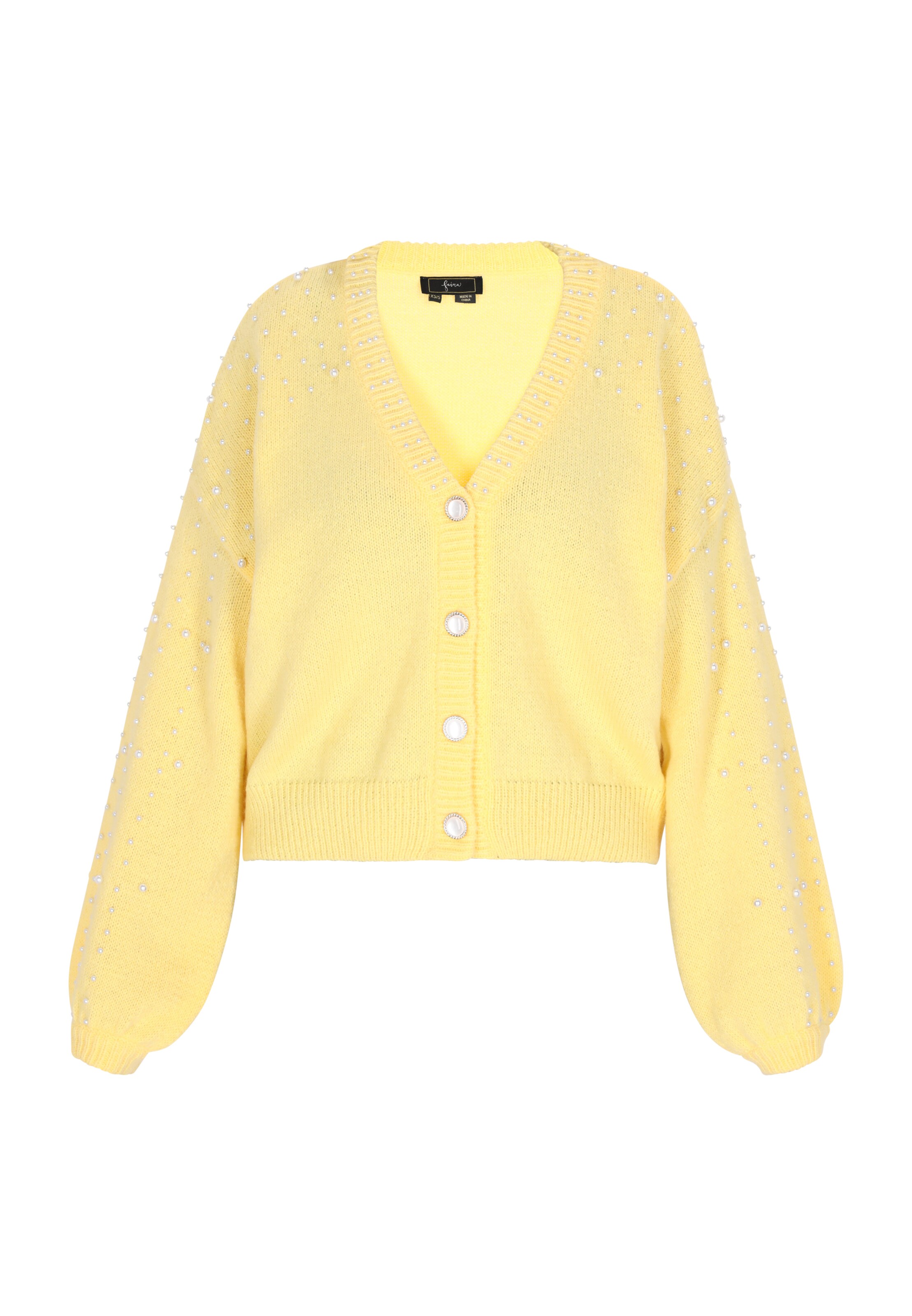 Cardigan faina en jaune : devant