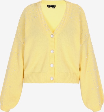 Cardigan faina en jaune : devant