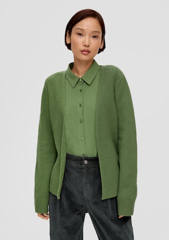 s.Oliver Knit cardigan in Green: front