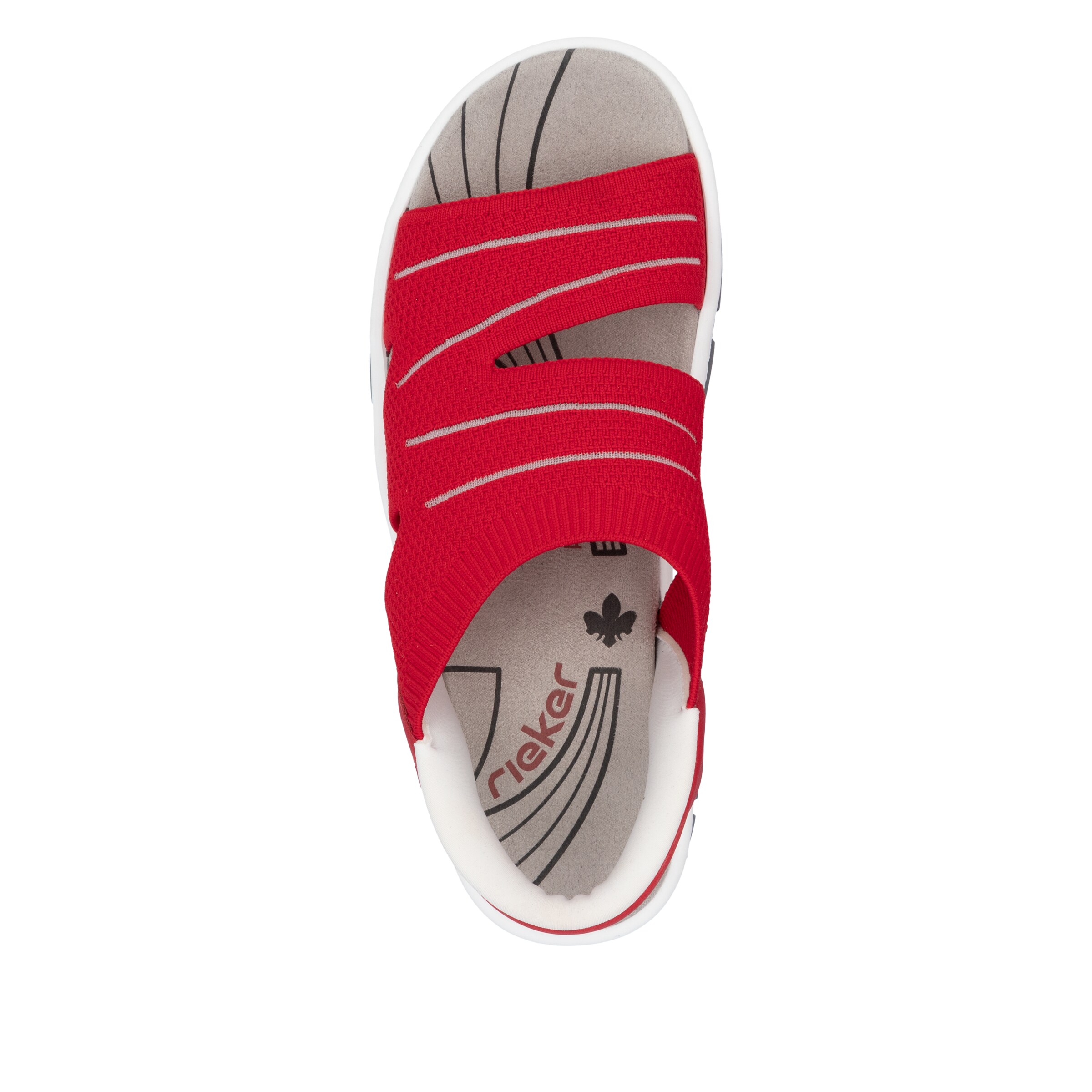 Rieker Hiking Sandals in Red