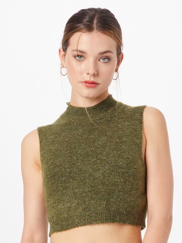 PIECES Sweter 'Anna' w kolorze zielony: przód