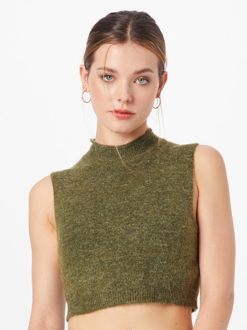 Pullover 'Anna' di PIECES in verde: frontale