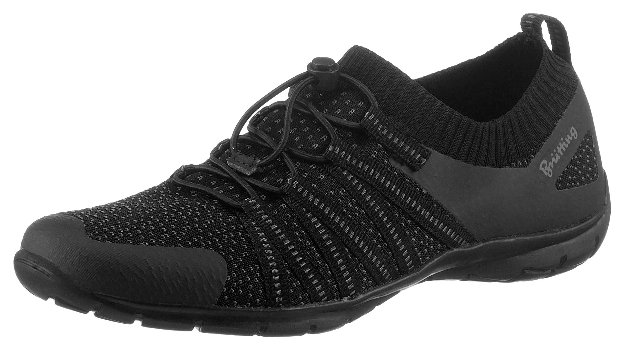 Brütting Slip On in Schwarz: Vorderseite