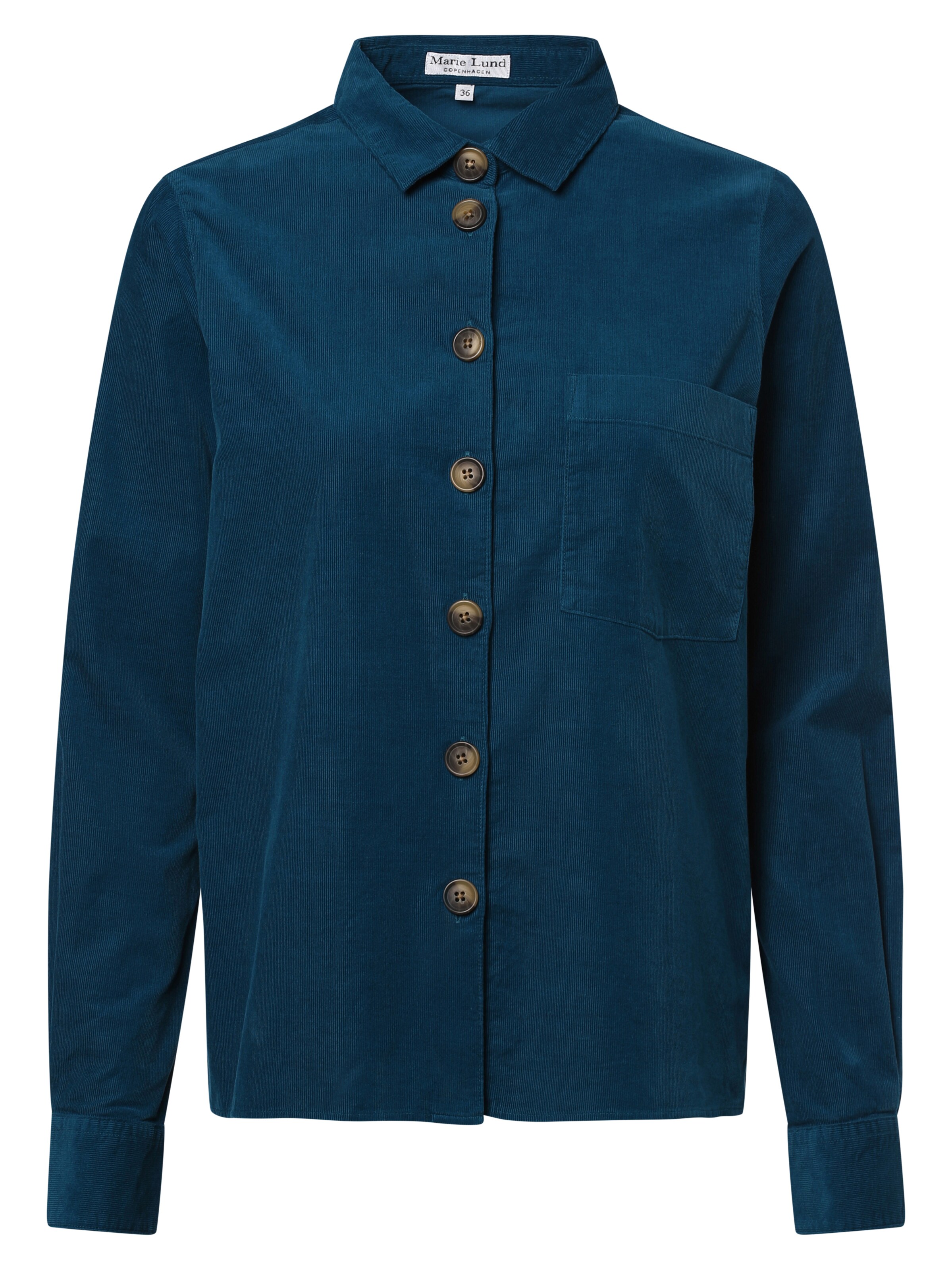 Marie Lund Blouse in Blauw: voorkant