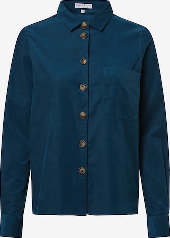 Marie Lund Blouse in Blauw: voorkant