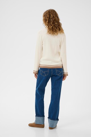 Cream Sweater 'Villea' in White