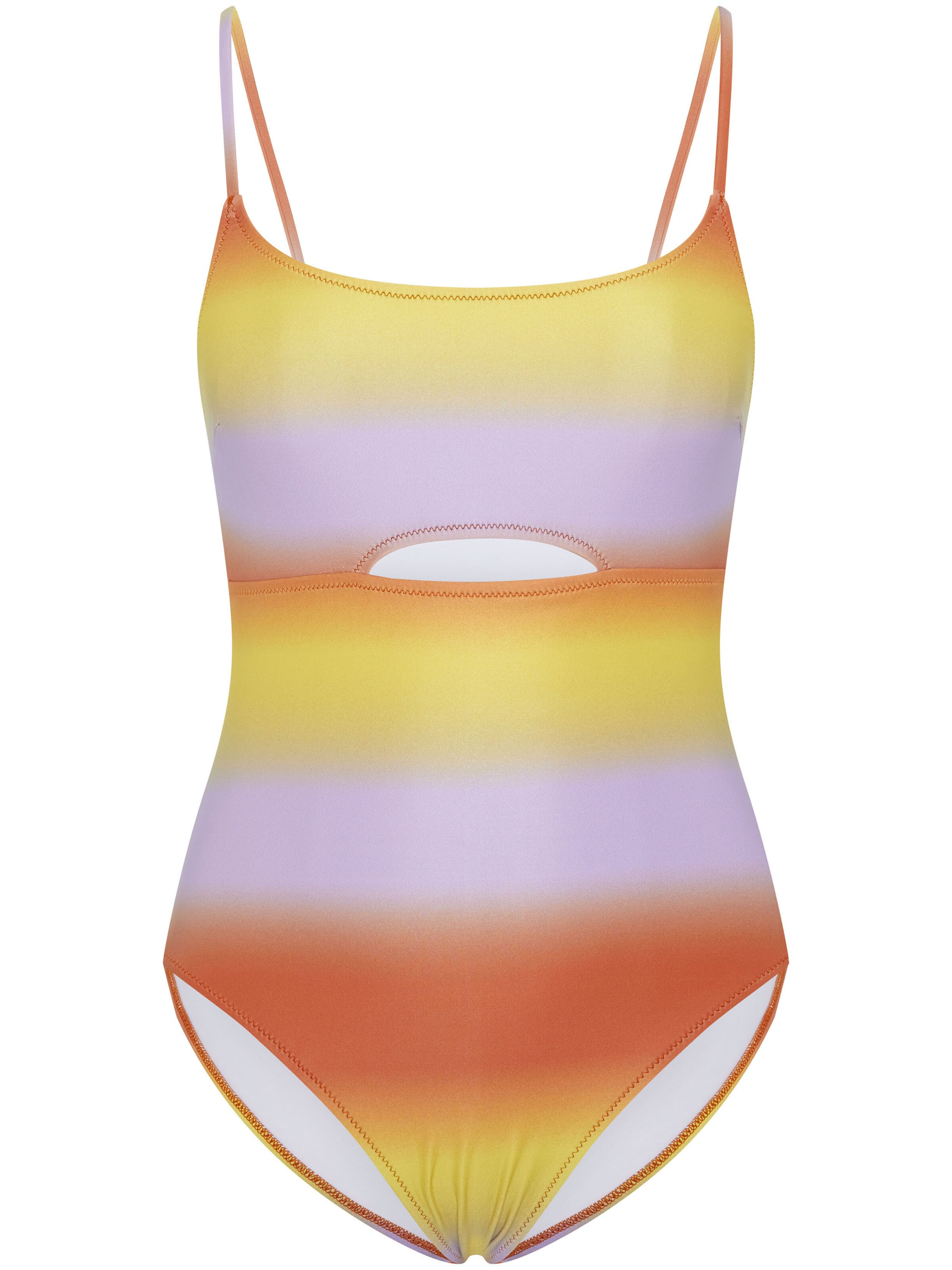 CHIEMSEE Badeanzug in gelb / lila / rot, Produktansicht