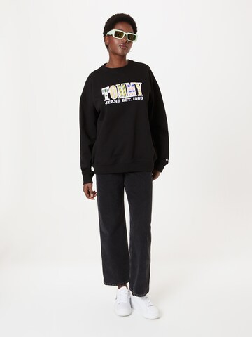 Tommy Jeans Sweatshirt in Schwarz