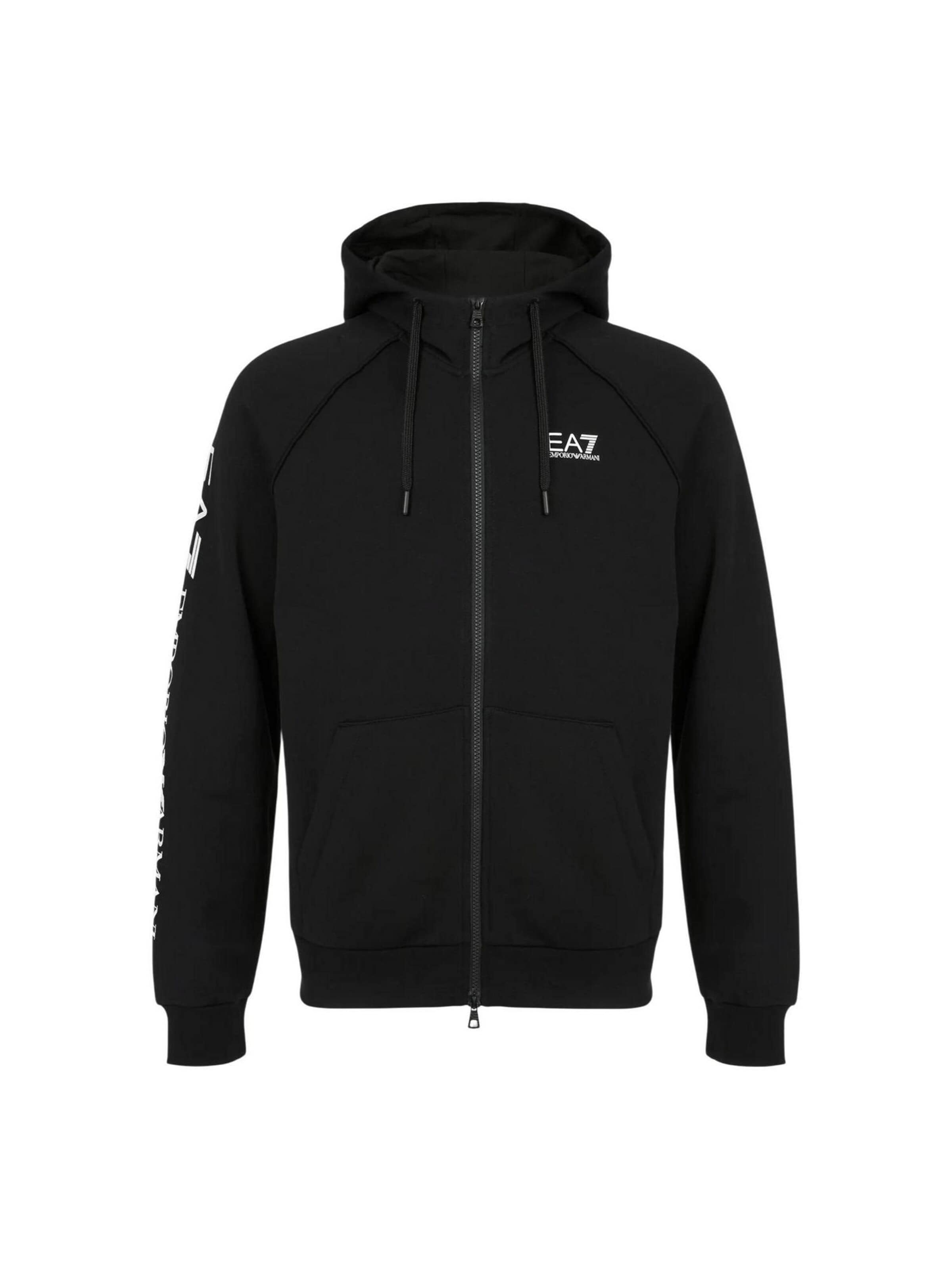 EA7 Emporio Armani - Sudadera con cremallera '7M001047 AF10377' en negro: frente