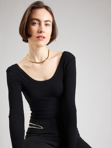 Samsøe Samsøe Shirt Bodysuit 'Sahara' in Black