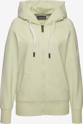 Veste de survêtement Elbsand en vert : devant