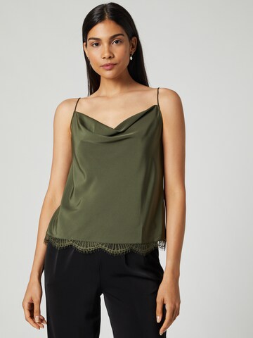 Top 'Pamela' de la Guido Maria Kretschmer Women pe verde: față