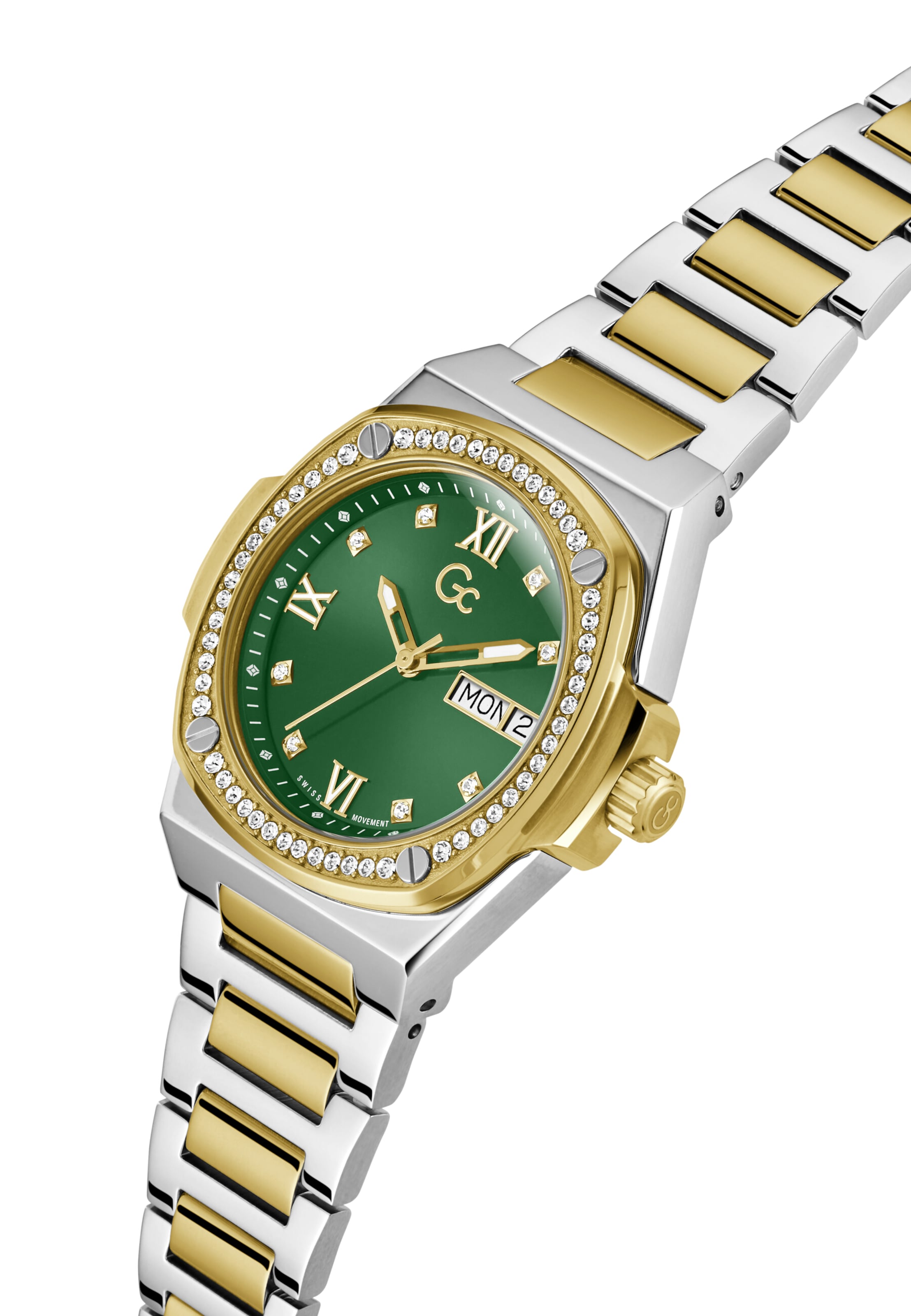 Orologio analogico 'Coussin Shape Lady' di Gc in argento