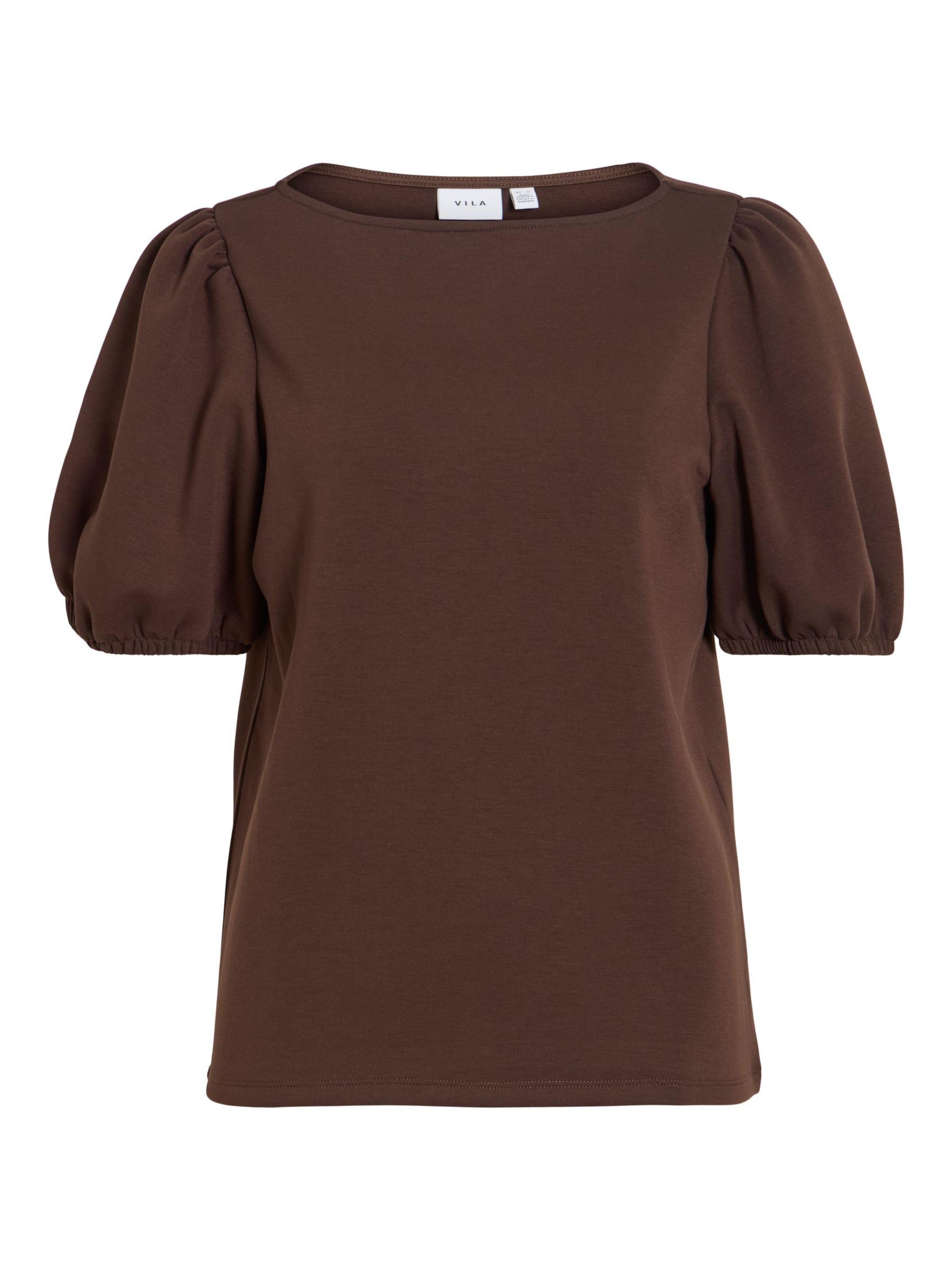 VILA Shirt 'VIREFLECT' in Bruin: voorkant