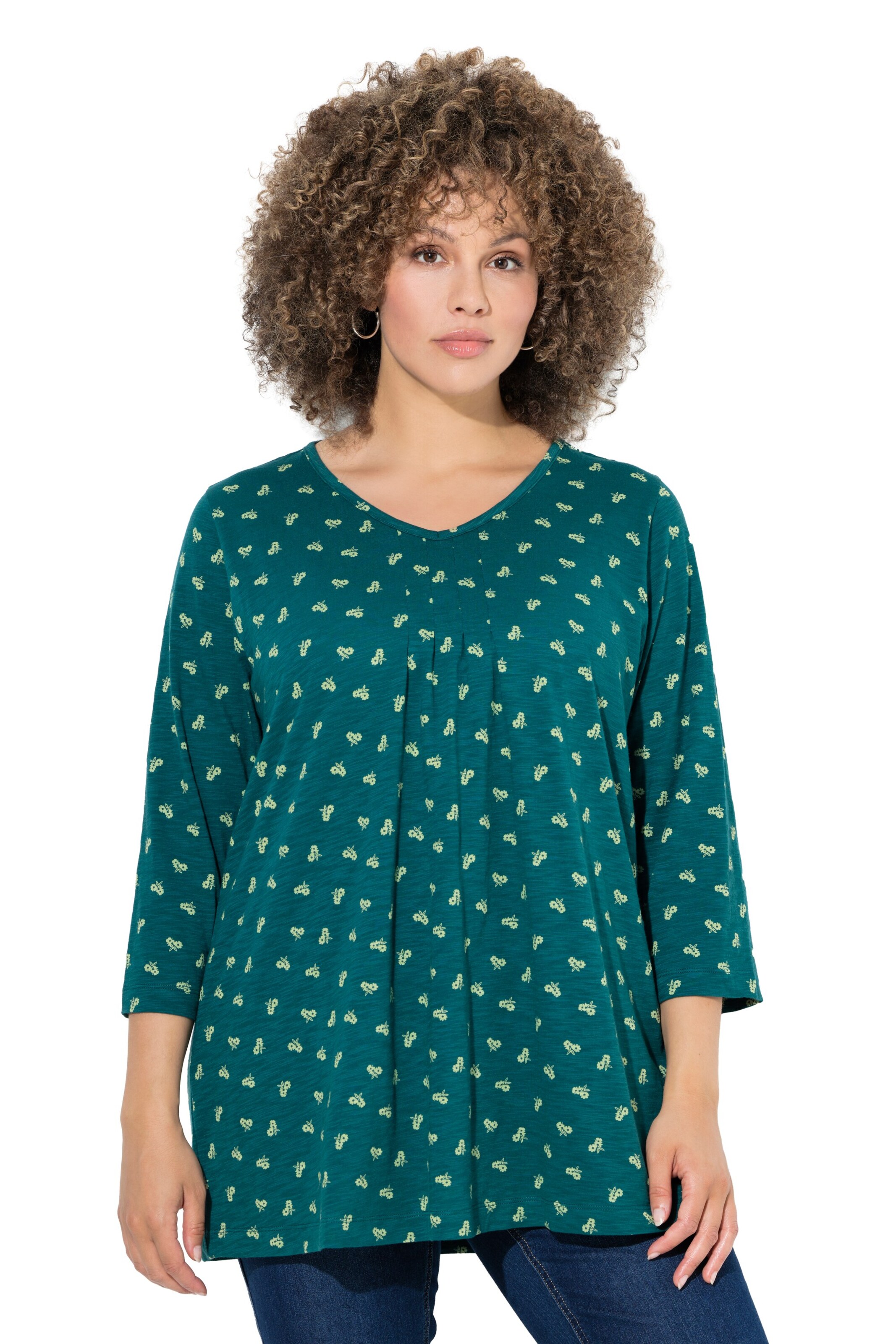 Ulla Popken T-Shirt in Grün: Vorderseite