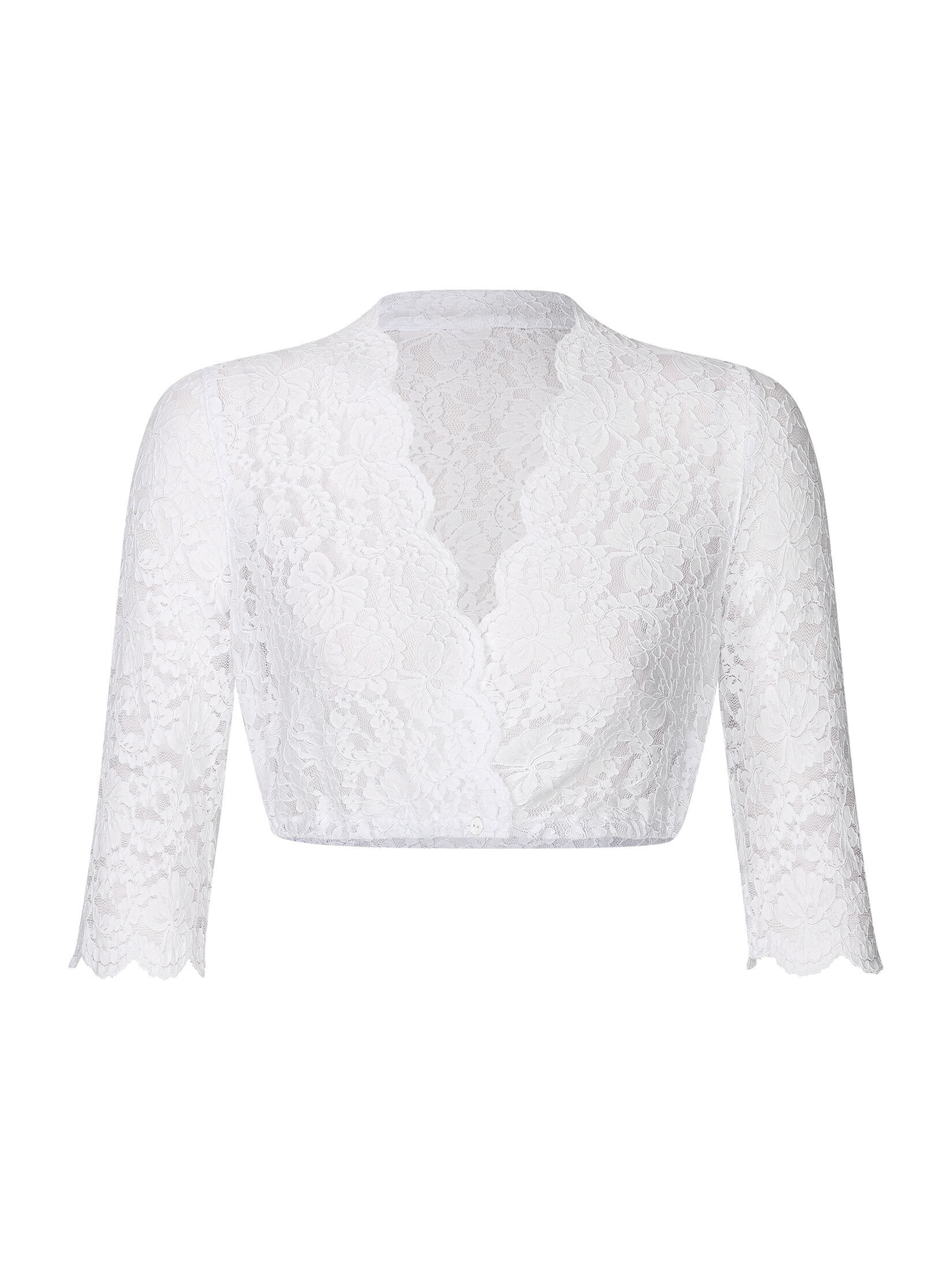 WALDORFF Traditional Blouse 'Sarah' in White: front