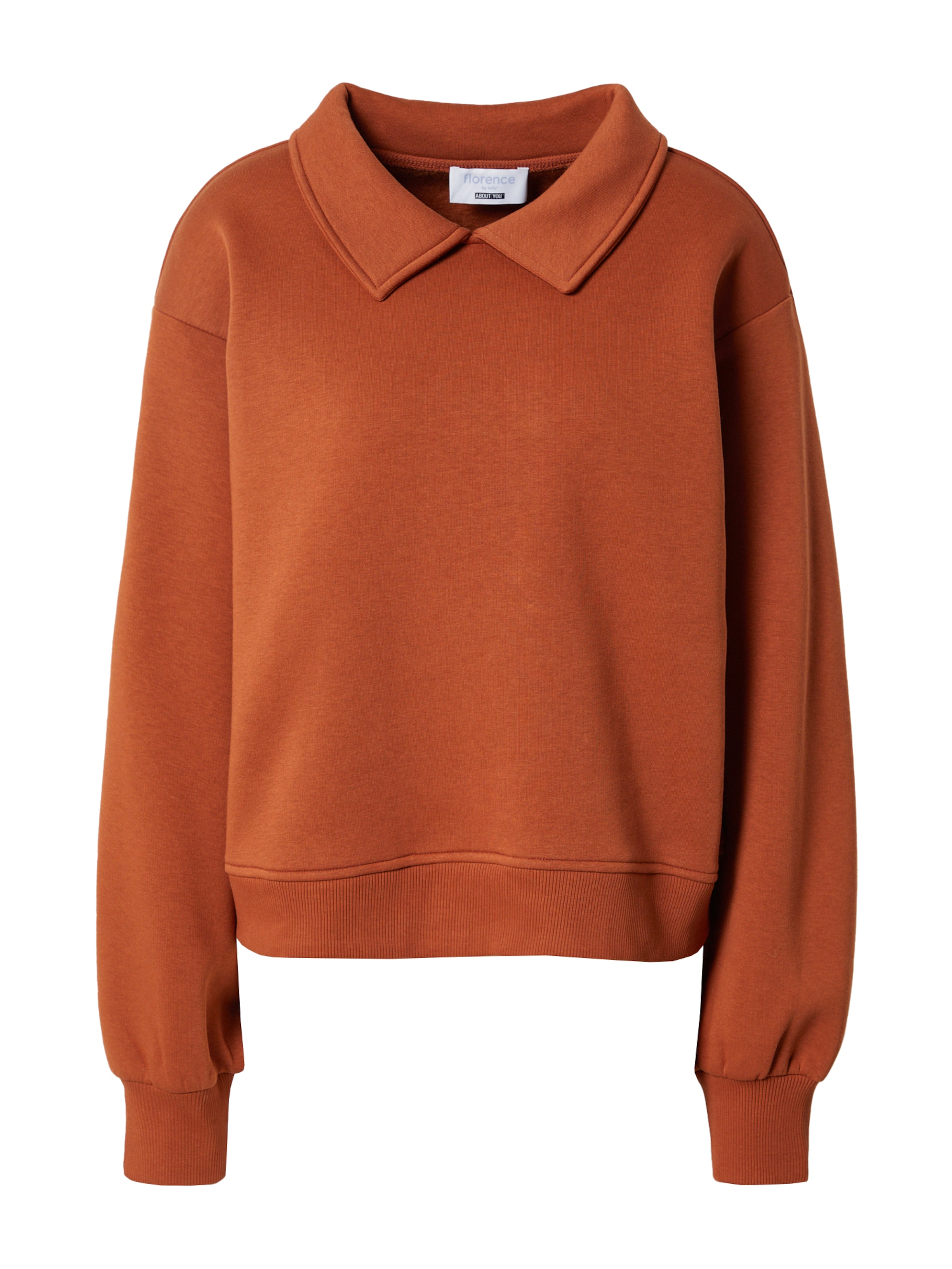 florence by mills exclusive for ABOUT YOU Свитшот 'Joy' в Коричневый: спереди