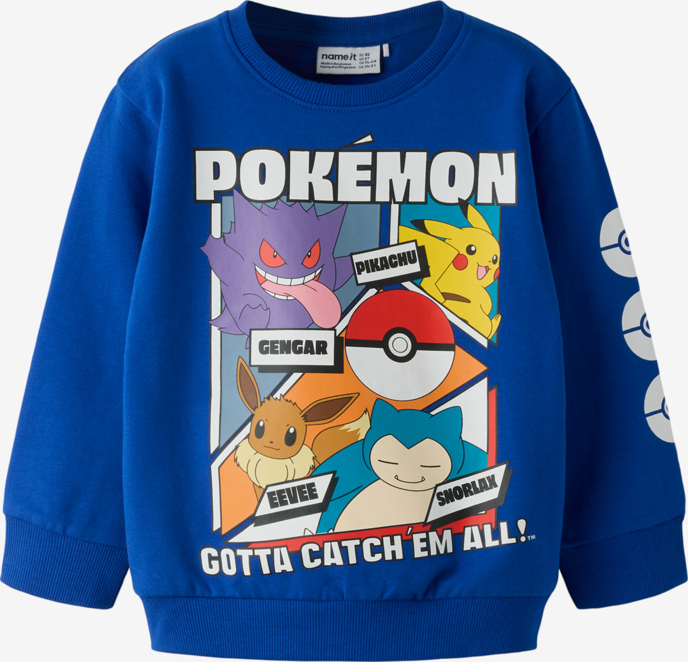 NAME IT Bluză de molton 'NMMSIBO POKEMON'