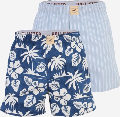 HOLLISTER Bokserice veličine XS u mornarsko plava / svijetloplava / bijela, Pregled proizvoda