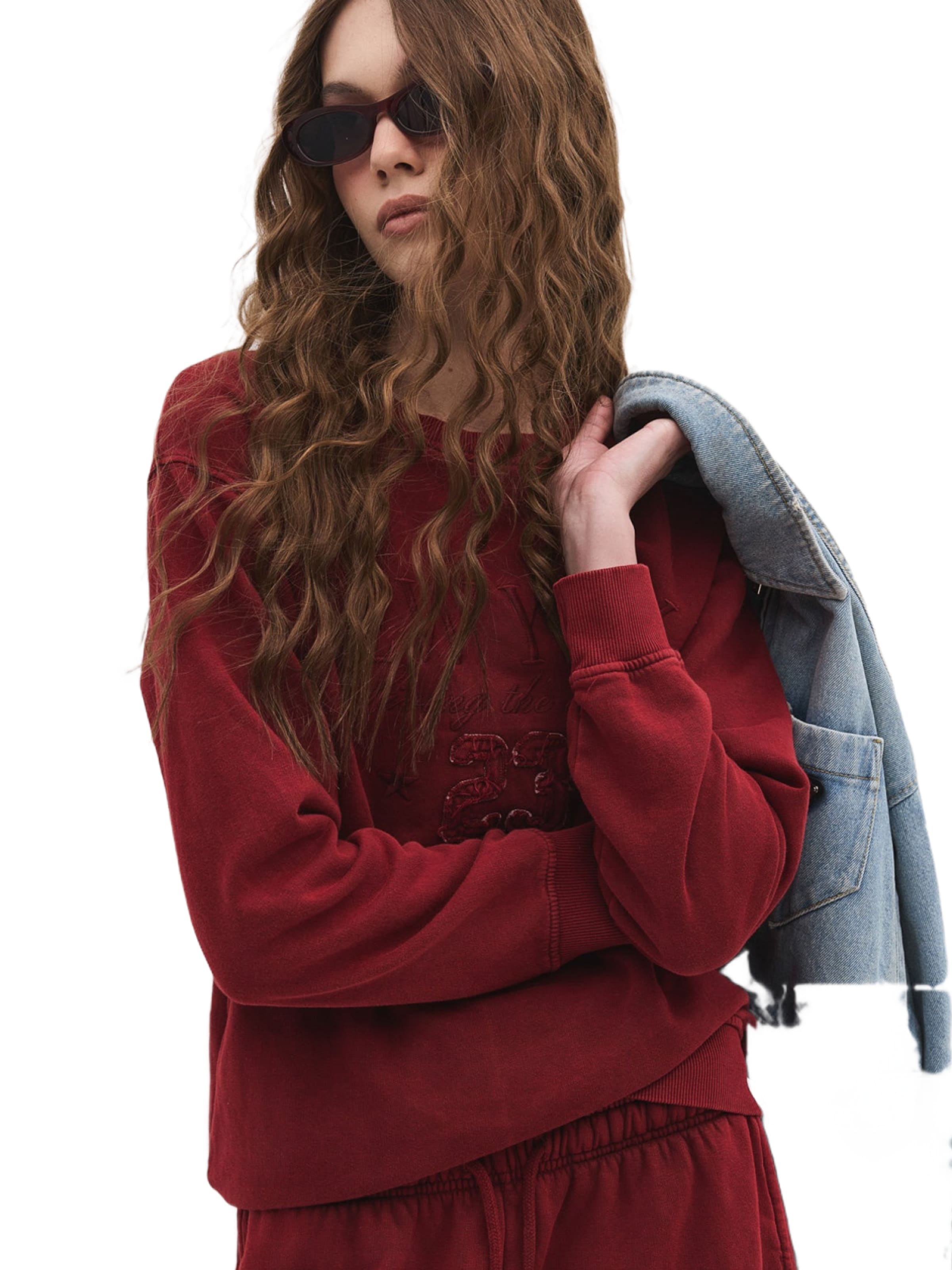 No Matter What Sweatshirt in Rot