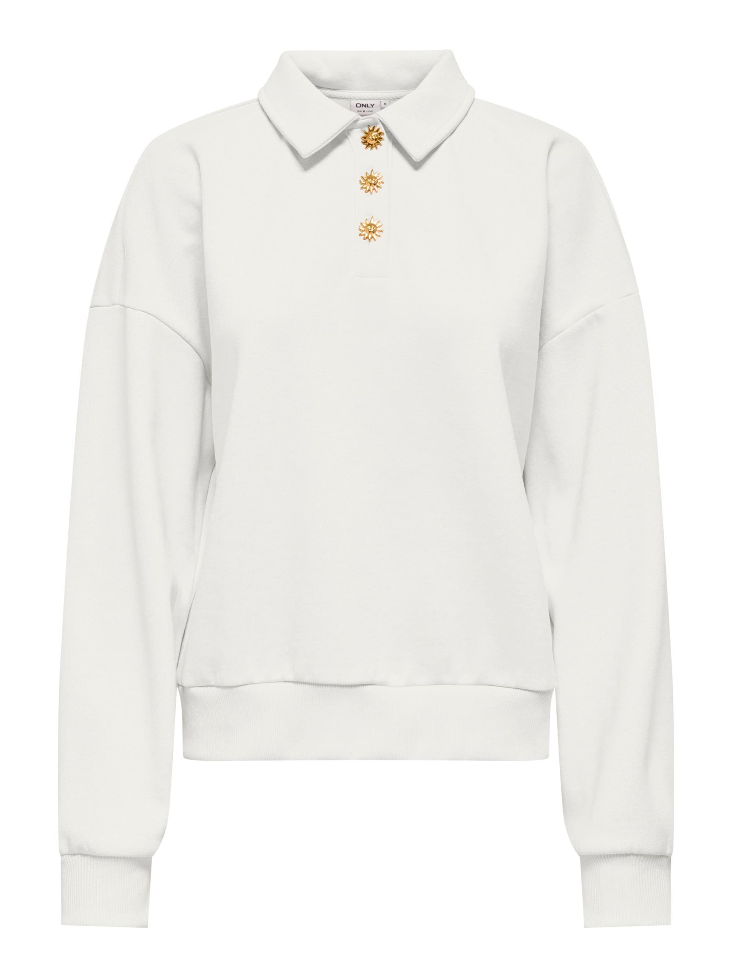 ONLY Sweatshirt 'ONLAgnes' in White: front