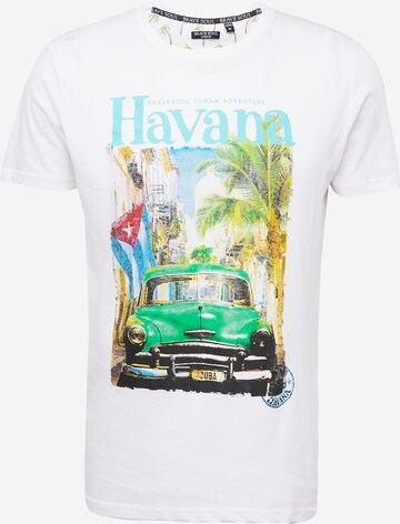 BRAVE SOUL Shirt 'CAYO' in White: front