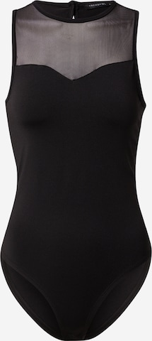 Trendyol Shirt Bodysuit in Black: front