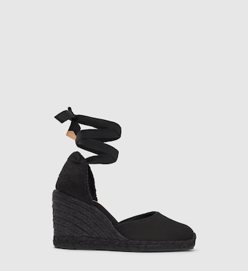 Castañer Espadrillo 'Carina' värissä musta: etupuoli