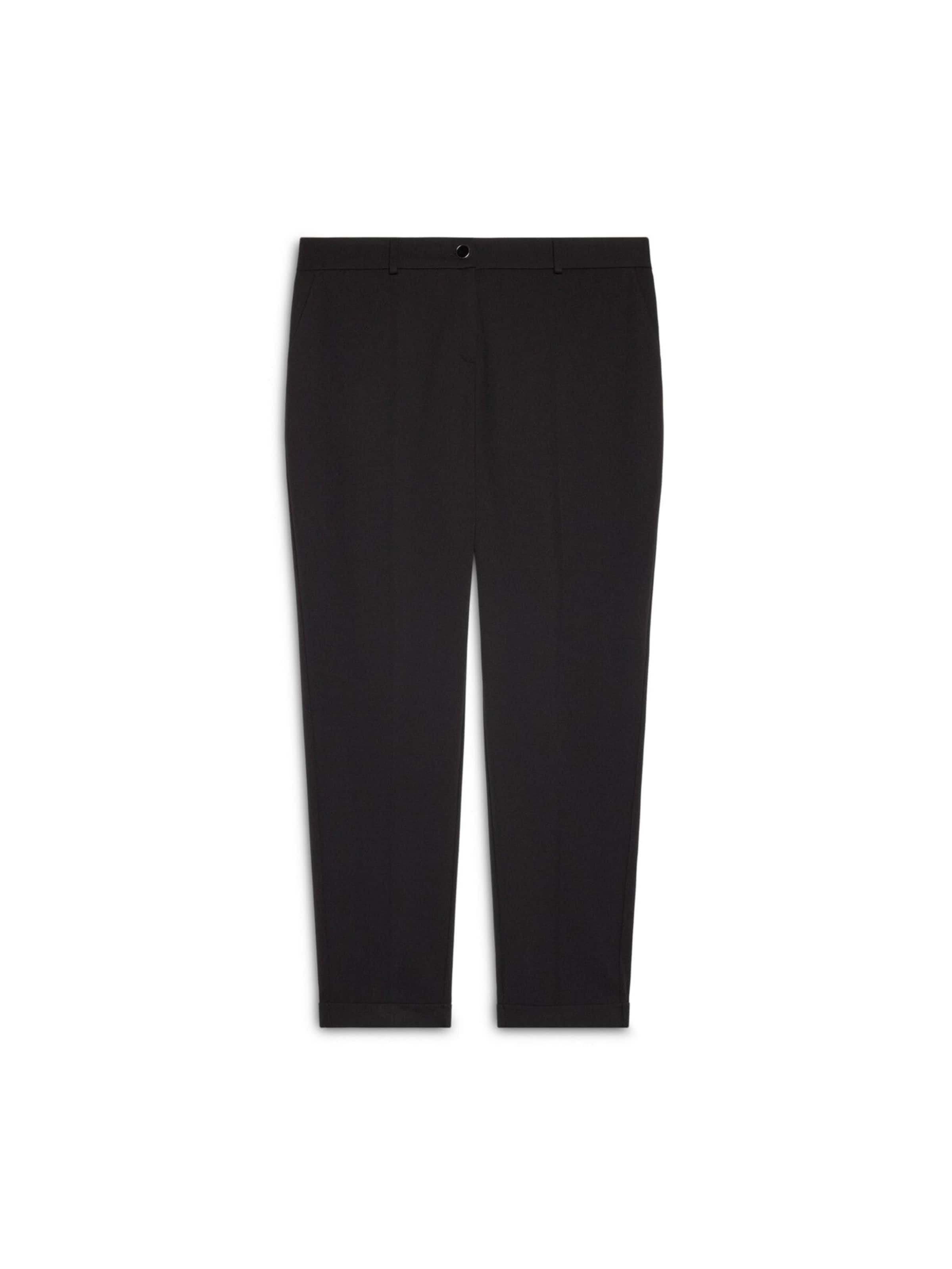 Fiorella Rubino Regular Trousers in Black: front