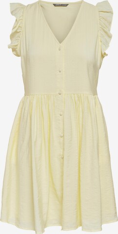 ONLY Платье-рубашка 'Anthea' в Желтый: спереди