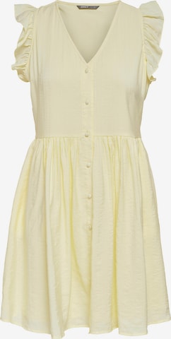 ONLY - Vestido camisero 'Anthea' en amarillo: frente