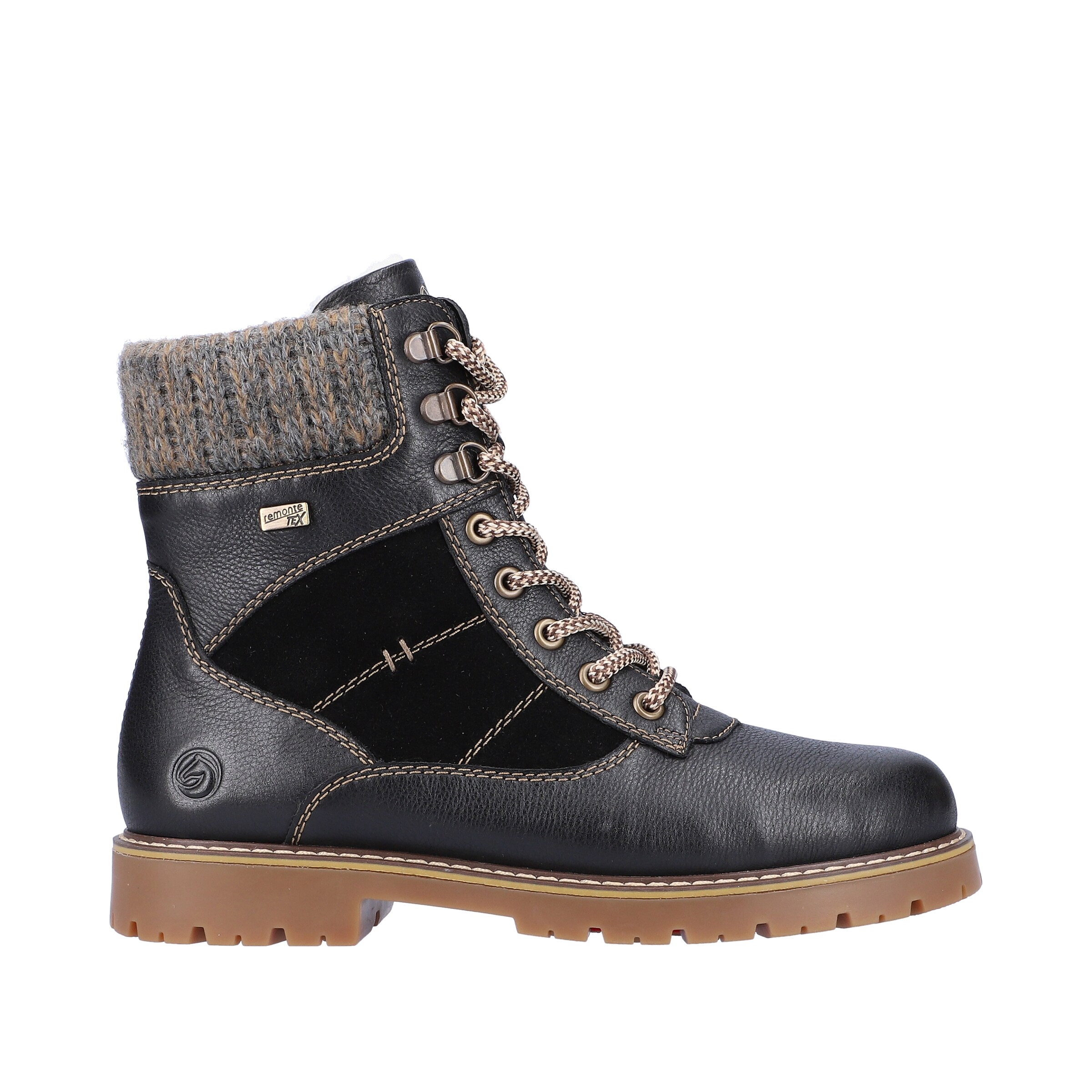 Bottes à lacets REMONTE en noir