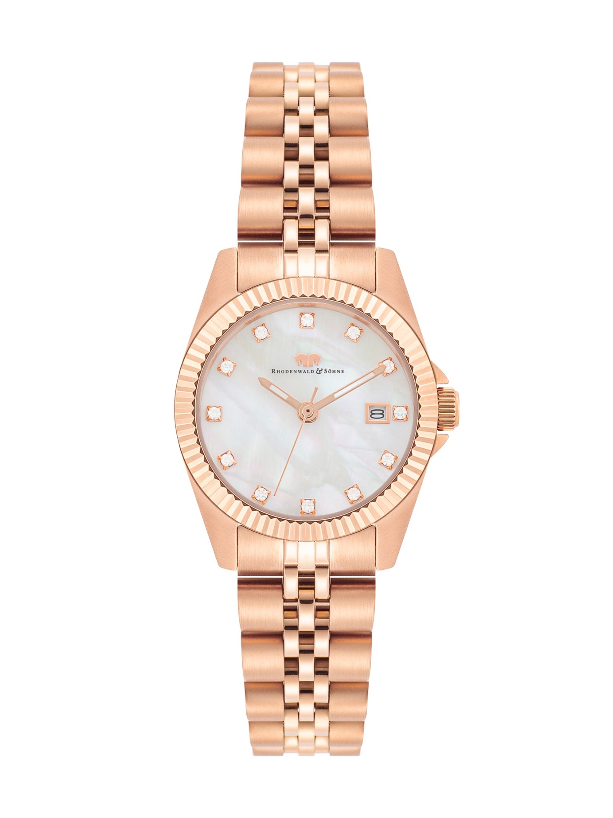 Rhodenwald & Söhne - Reloj analógico en oro: frente