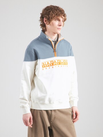 NAPAPIJRI Sweatshirt 'B-Saturnia' in Weiß: Vorderseite