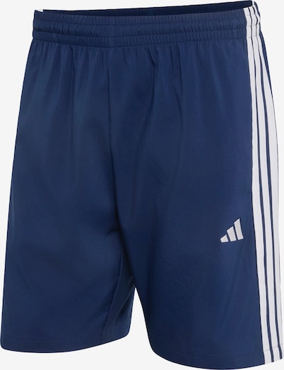 XS/įprastas ilgis dydžio Sportinės kelnės 'Essentials Chelsea Lite' iš ADIDAS SPORTSWEAR, spalva – tamsiai mėlyna / balta, Prekių apžvalga
