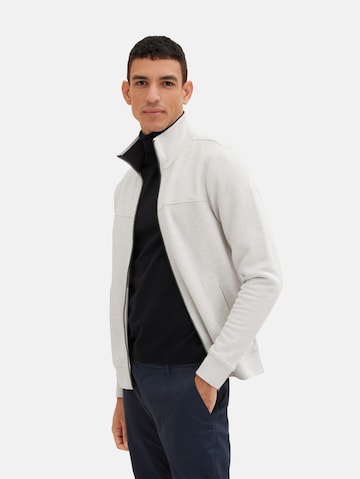 TOM TAILOR Sweat jacket in Grey