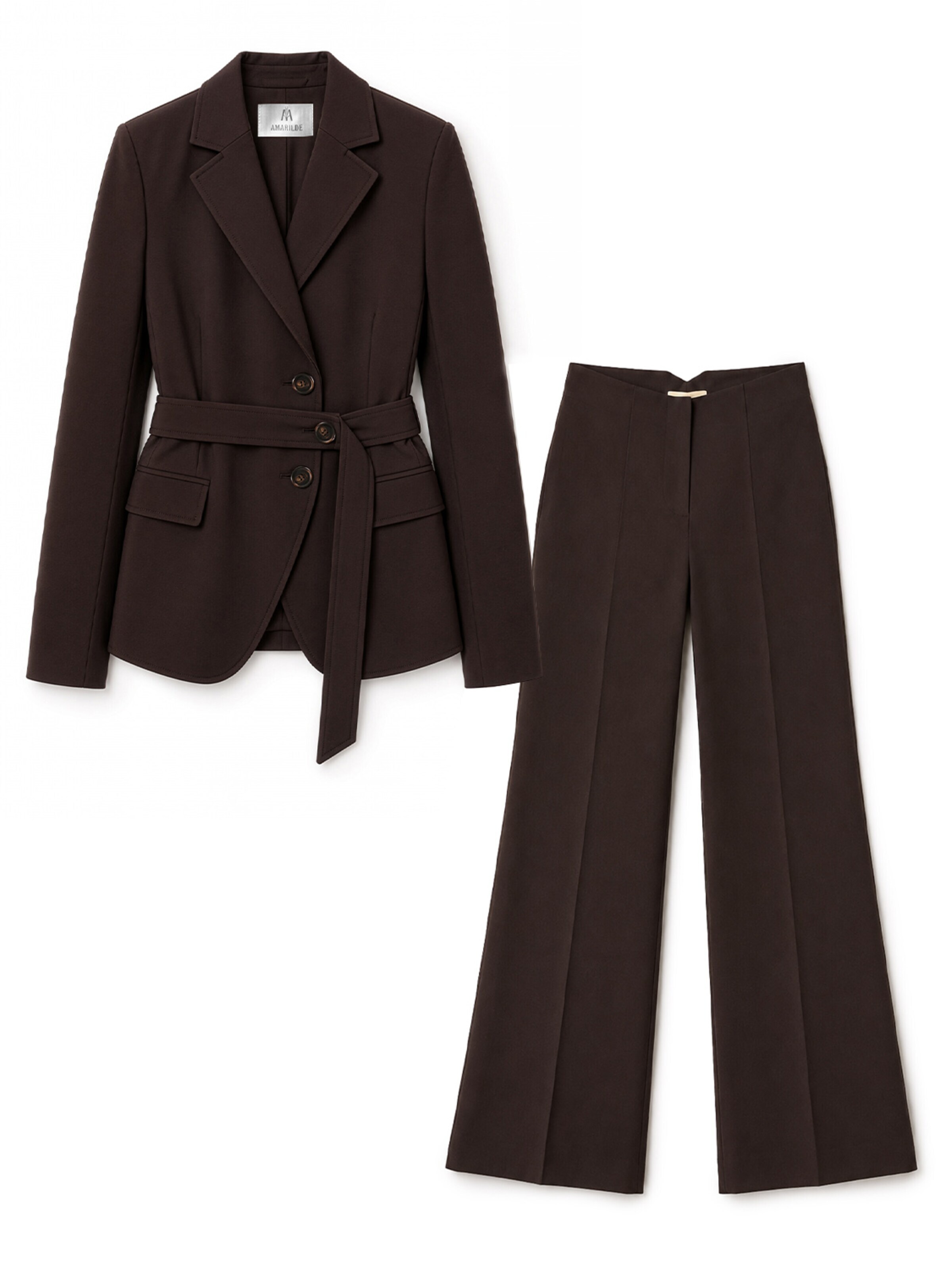 Costume 'Suit' Amarilde en marron : devant
