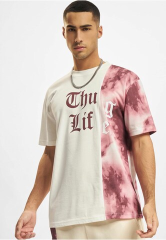 Thug Life Shirt 'Underground' in Wit: voorkant