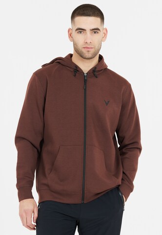 Virtus Sweat jacket 'Taro' in Brown: front