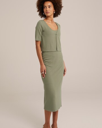 WE Fashion - Casaco de malha em verde