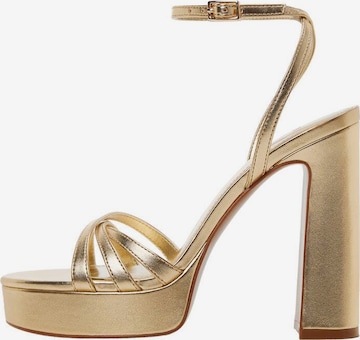 MANGO Sandals 'jaylo' in Gold: front