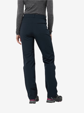 JACK WOLFSKIN Regular Outdoor trousers 'ACTIVATE THERMIC' in Blue