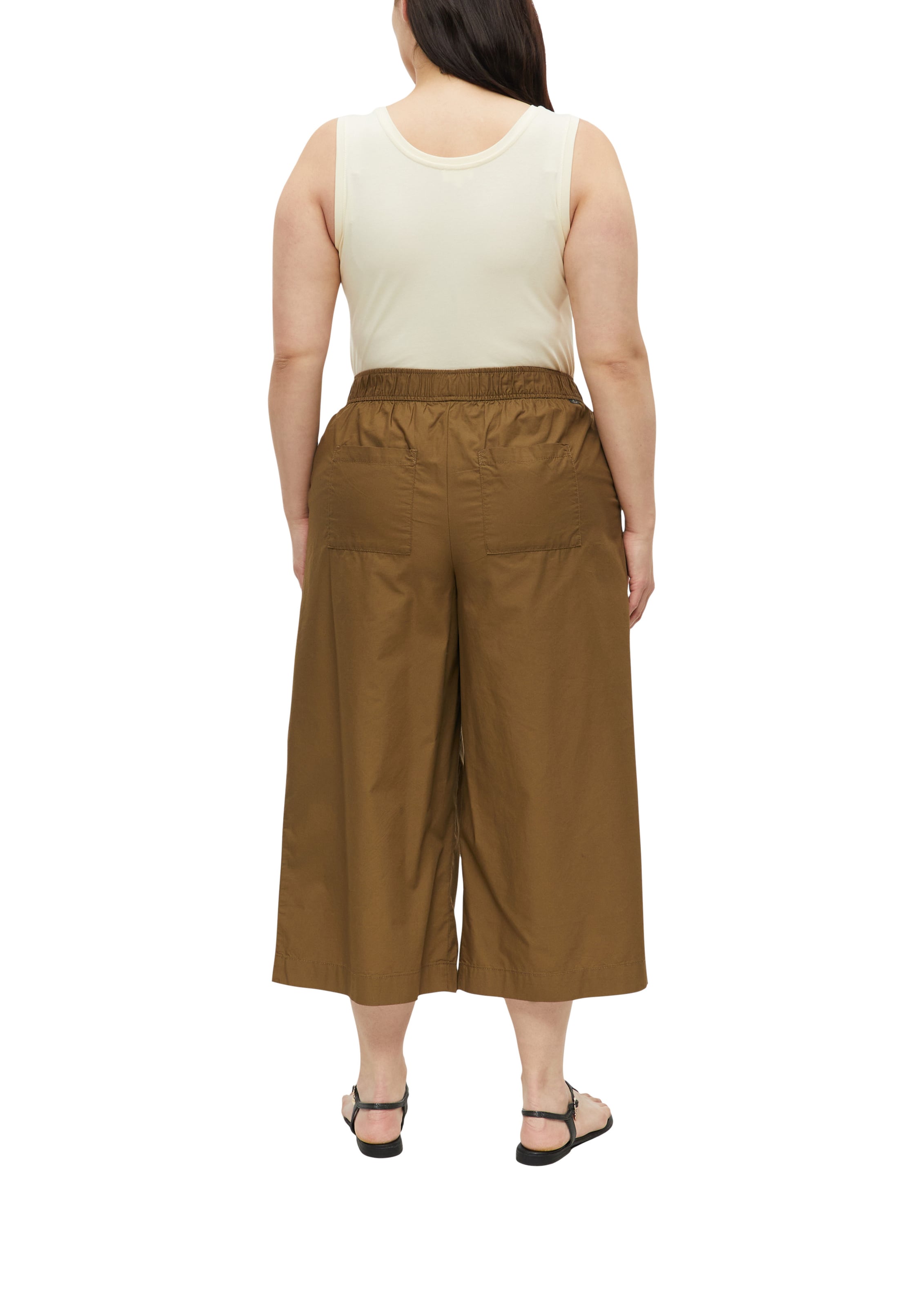 Wide Leg Pantalon à pince s.Oliver en marron