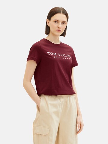TOM TAILOR T-Shirt in Rot