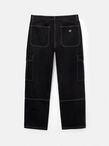 Pull&Bear Loosefit Jeans in Schwarz
