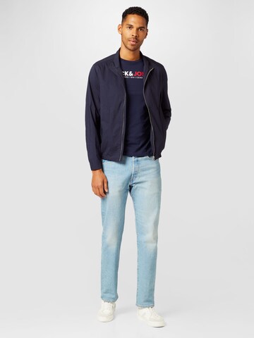 zils JACK & JONES T-Krekls 'FREDERIK'