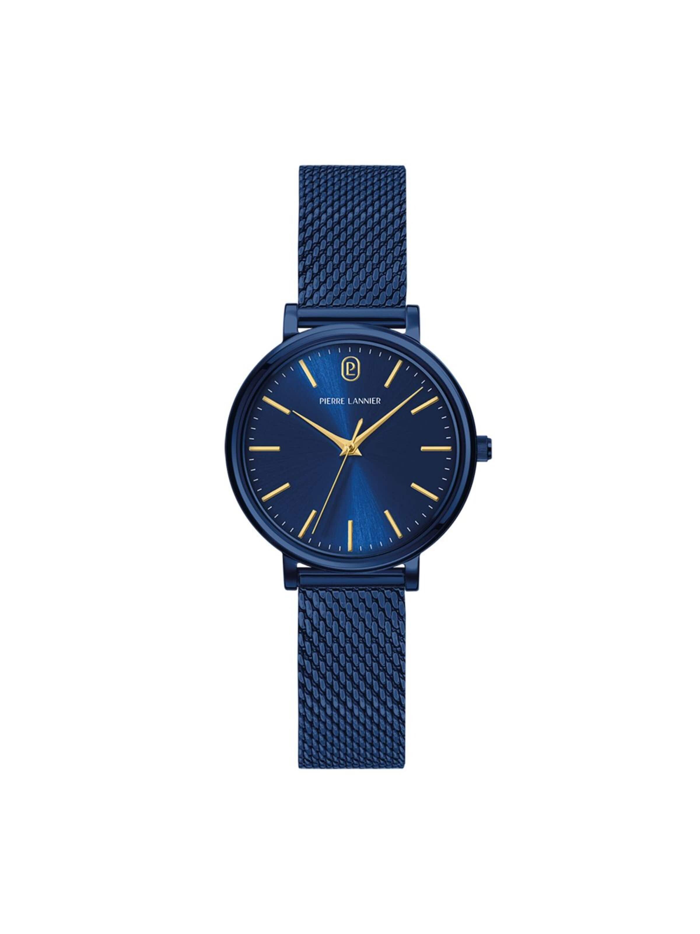 Montre à affichage analogique 'Pierre Lannier - Watch Essential - Quartz watch movement - Watch case width: 33 mm' Pierre Lannier en bleu : devant